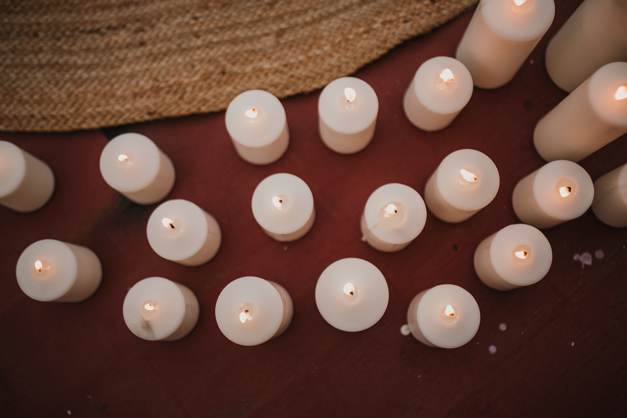 boda altura murcia 2020 estilo wedding postboda romántico decoración velas iluminación