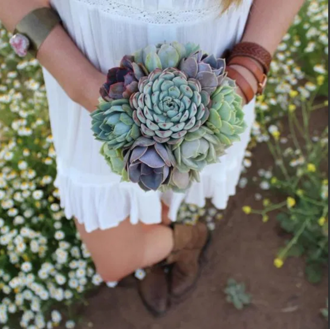 ramo novia boda 2020 tendencias suculentas