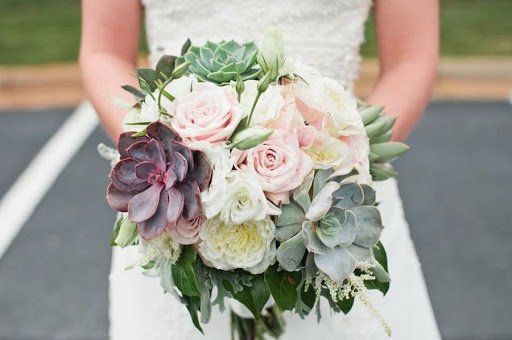 ramo novia boda 2020 tendencias suculentas