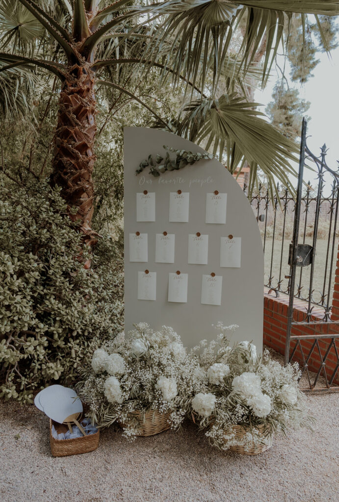 Boda civil Murcia seating plan